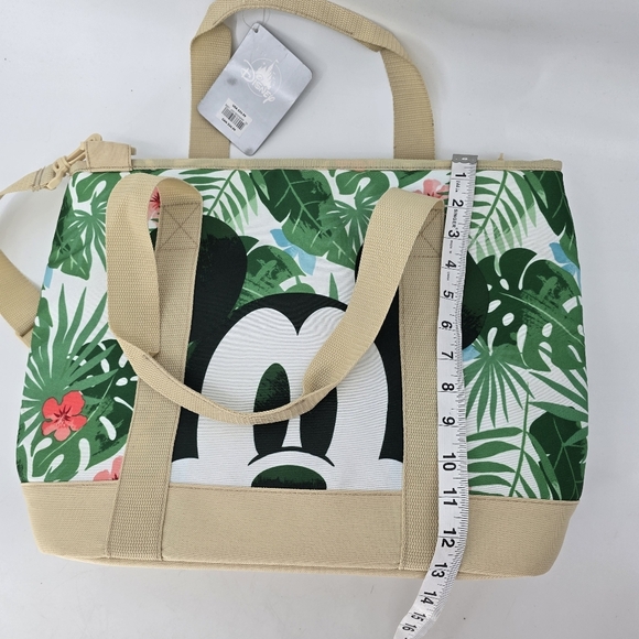 New Disney Store Mickey & Minnie Mouse Tropical insulated Tote Bag Cooler New - Picture 5 of 8